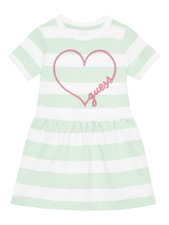 Guess Guess Každodenní šaty K5GK28 KBOR4 Zelená Regular Fit