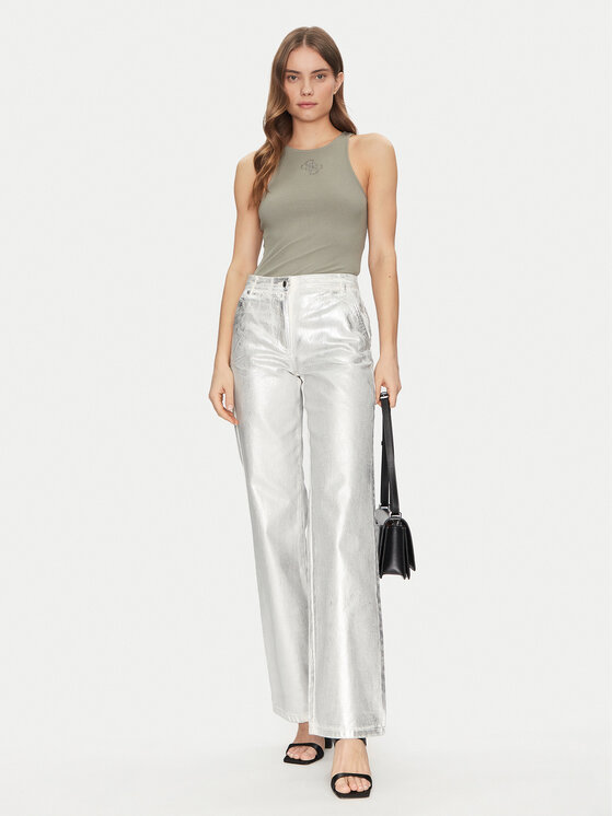 Guess Guess Top W5GP57 KCV52 Zelená Slim Fit