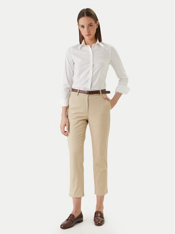 Gant Gant Koszula 4300486 Biały Slim Fit