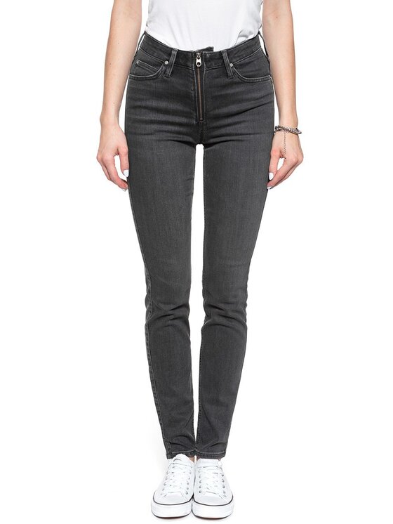 Lee Lee Jeansy SCARLETT HIGH Czarny Skinny Fit