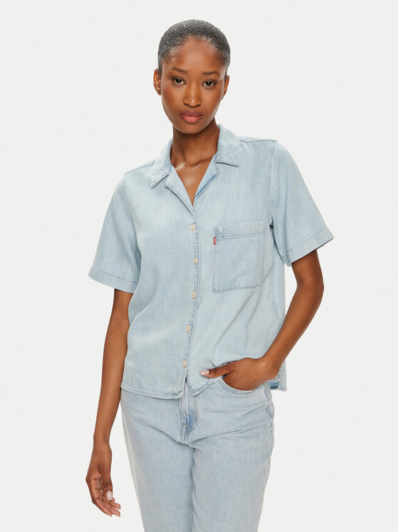 Levi's® cămașă de blugi Joyce A7175-0001 Albastru Regular Fit