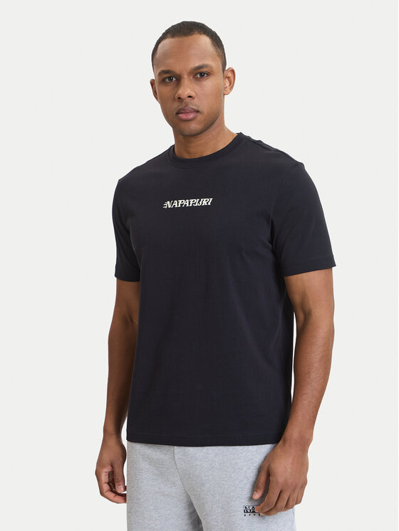 Napapijri Napapijri Póló S-Flint NP0A4FZZ Fekete Regular Fit