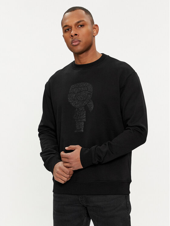 KARL LAGERFELD Mikina 705430 542941 Čierna Regular Fit
