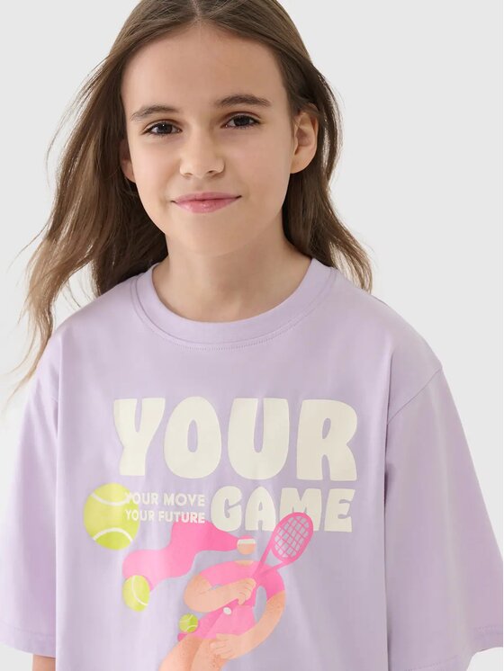 4F 4F T-shirt 4FJASAW24TTSHF2592-52S Rosa Oversize