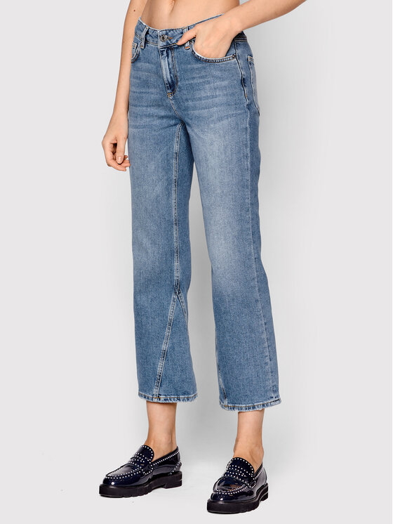 MAX&Co. MAX&Co. Džinsi Broccato 71810522 Zils Flared Leg