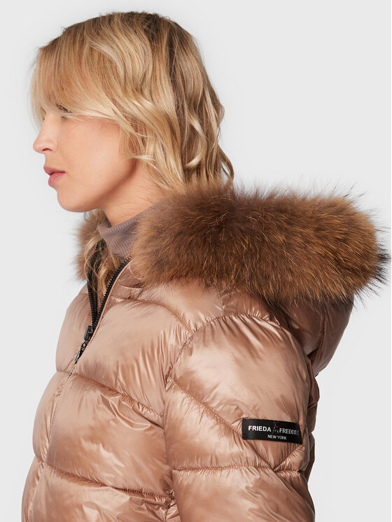 Frieda & Freddies Frieda & Freddies Зимно яке 8715C Бежов Regular Fit