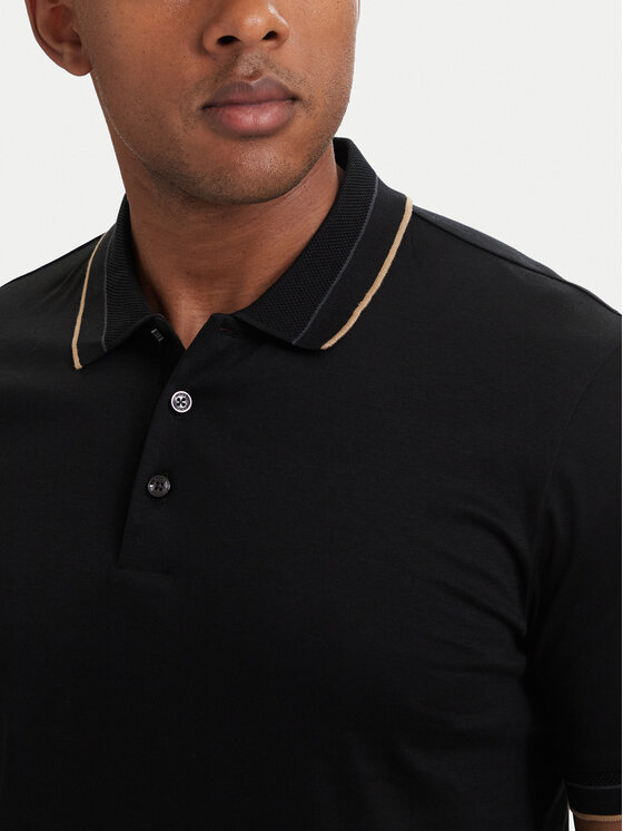 BOSS BOSS Polo särk H-Phillipson 195 50565587 Must Slim Fit