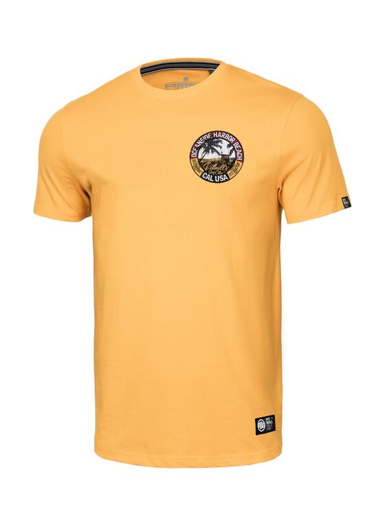 PITBULL PITBULL T-Shirt Koszulka Żółty Regular Fit