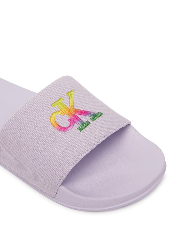 Calvin Klein Calvin Klein Nazouváky Essential Slide Pride Cv Wn HW0HW03297 Světle fialová