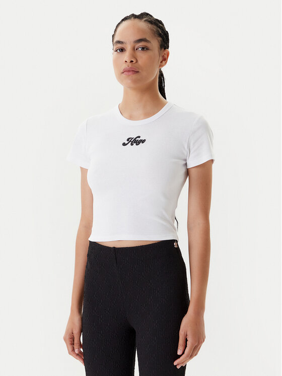 HUGO HUGO Футболка Delanor_2 50539132 Бежевий Slim Fit