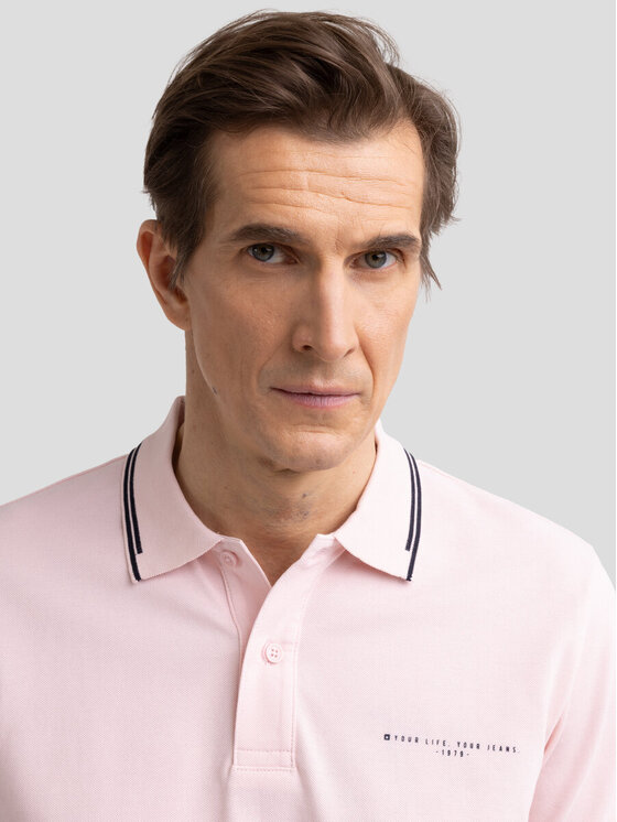 BIG STAR BIG STAR Polo WLADYM_600_150 Różowy Basic Fit
