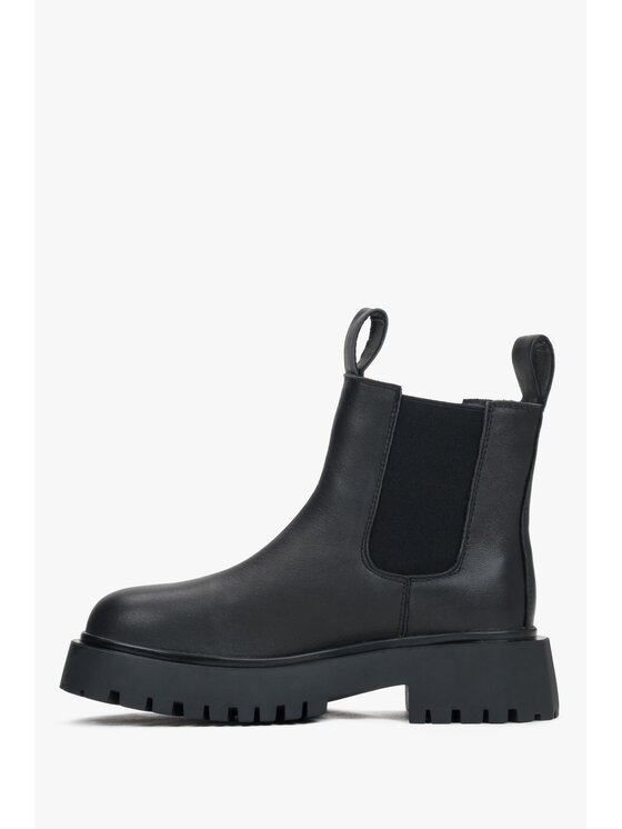 Estro Estro Μποτάκια με λάστιχο ER00116066 Μαύρο