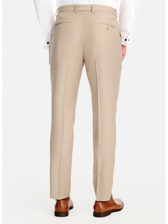 Pako Lorente Pako Lorente Spodnie garniturowe P26SP-6G-002 Beżowy Slim Fit