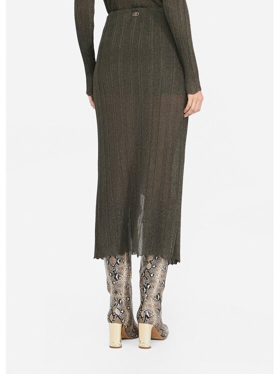 Liu Jo Liu Jo Gonna midi CF5182MS85OA4354 Verde Regular Fit