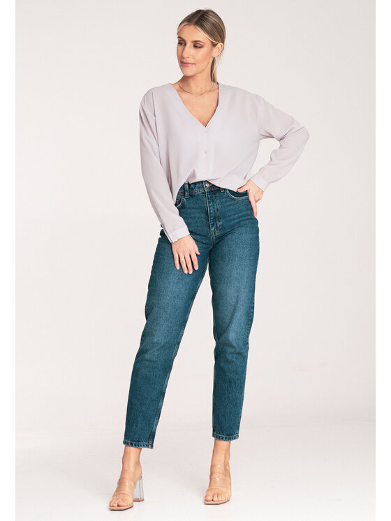 FIGL FIGL Koszula M1070 Szary Regular Fit
