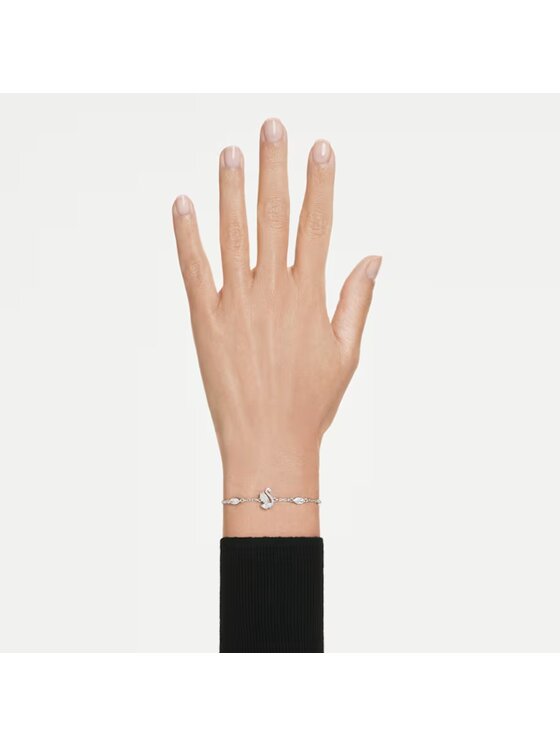 Swarovski Swarovski Bransoletka Swan 5758682 Srebrny