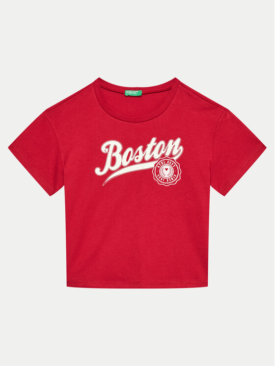 United Colors Of Benetton T-Shirt 3096C10LG Czerwony Regular Fit