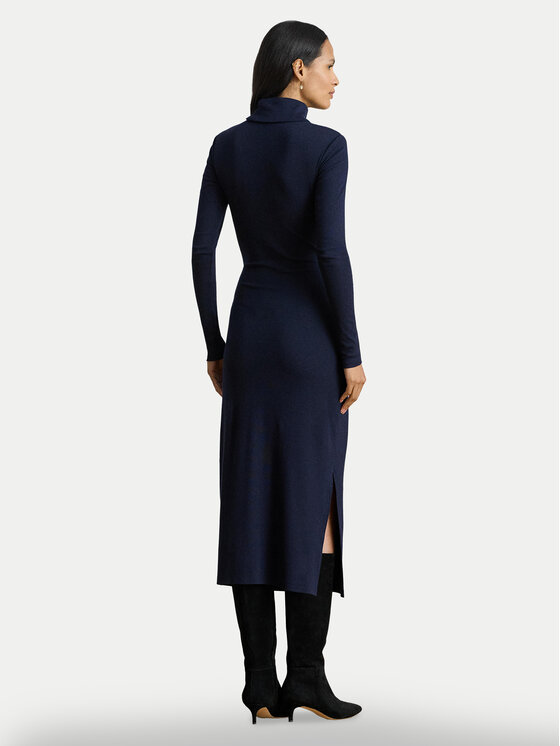 LAUREN RALPH LAUREN LAUREN RALPH LAUREN Úpletové šaty 200980028001 Tmavomodrá Slim Fit