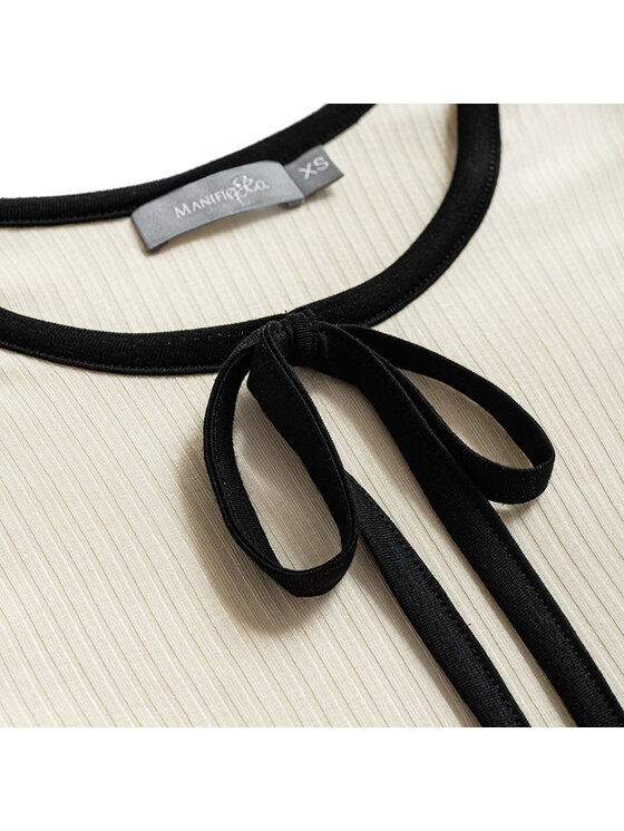Manifiq&Co. manifiq_co_ Body Ewa Écru Slim Fit