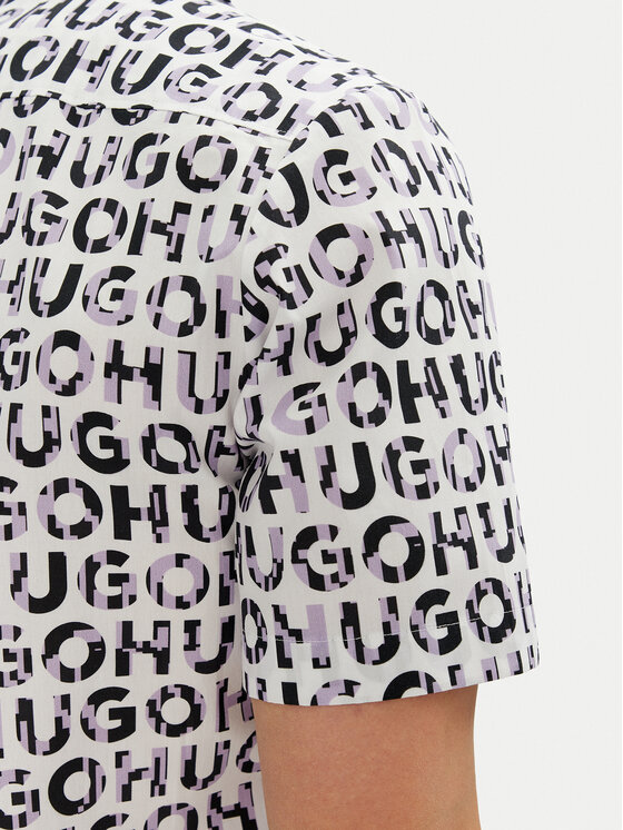 HUGO HUGO Ing Ellino 50539328 Fekete Relaxed Fit