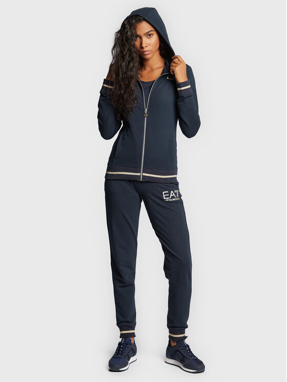 Felpa 6LTM07 TJCQZ 1554 Blu scuro Regular Fit