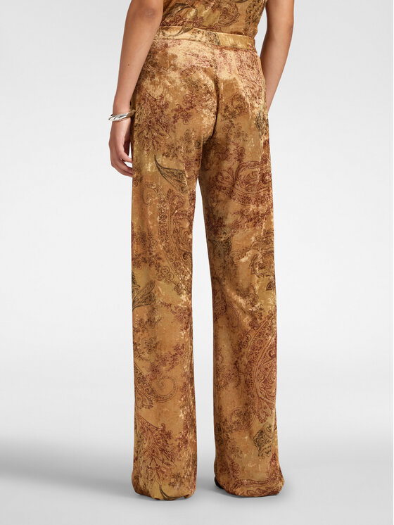 Elena Mirò Elena Mirò Pantaloni di tessuto P081P000627N001 Giallo Flared Fit