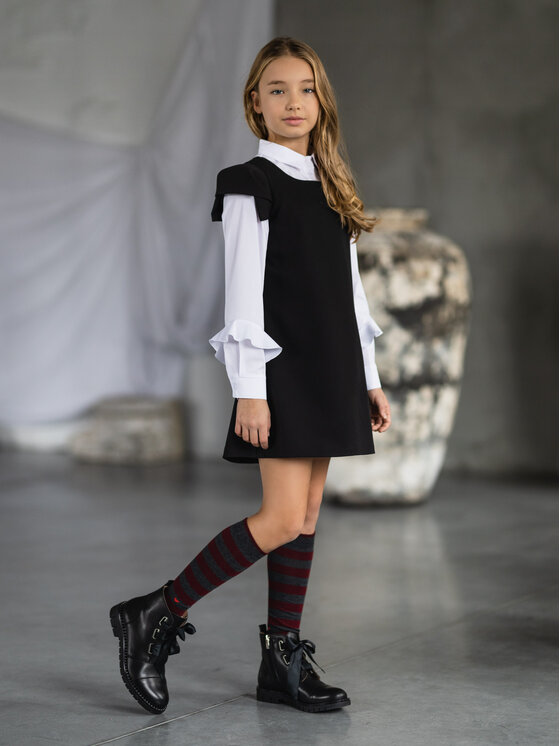 SLY SLY Bluzka 3S-103 Biały Classic Fit