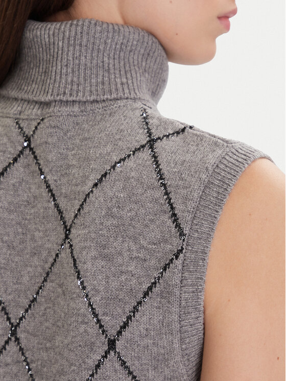 ViCOLO ViCOLO Rollkragenpullover 77069F Grau Regular Fit