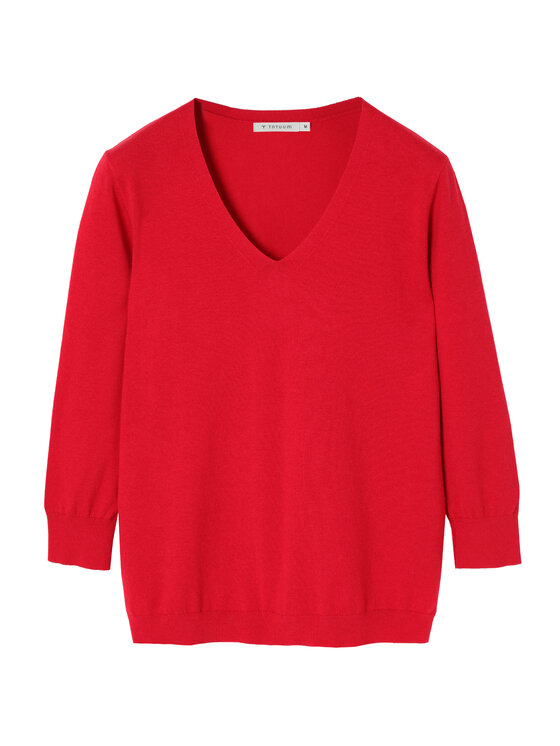 TATUUM Tatuum Sweter VICA Czerwony Fitted Fit