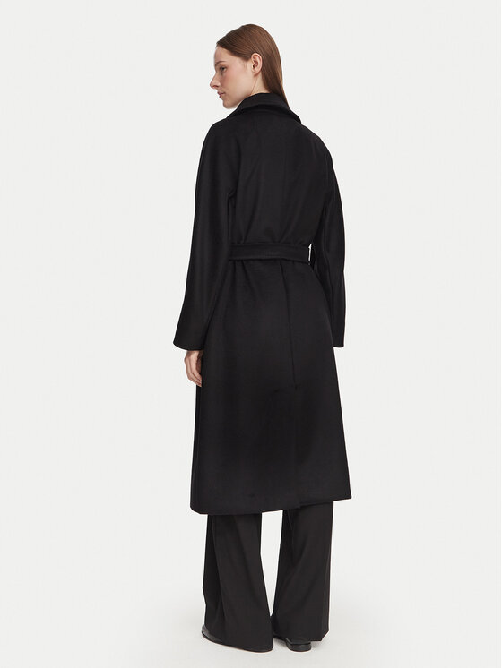 Weekend Max Mara Weekend Max Mara Vuneni kaput Resina 2625016021 Crna Regular Fit