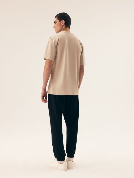 Henderson Henderson T-Shirt 43026 Beżowy Regular Fit