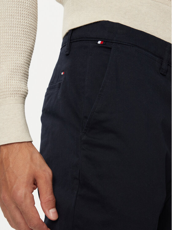 Tommy Hilfiger Tommy Hilfiger Chino nohavice Denton MW0MW37873 Tmavomodrá Slim Fit