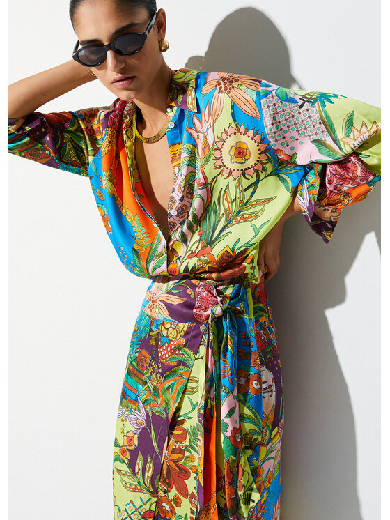 Liu Jo Liu Jo Camicia WA6485T471AP9363 Viola Regular Fit