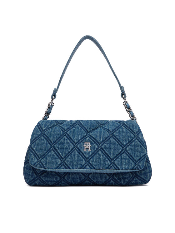 Tommy Hilfiger Tommy Hilfiger Ročna torba Th Feminine Shoulder Bag Denim AW0AW18865 Modra