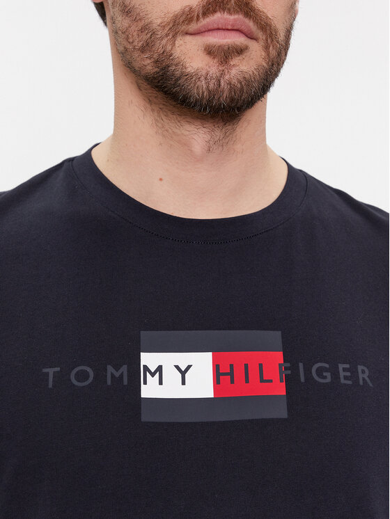 Tommy Hilfiger Tommy Hilfiger Marškinėliai MW0MW37859 Tamsiai mėlyna Regular Fit