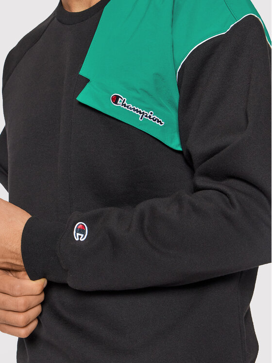 Champion Champion Mikina Patchwork 216555 Černá Custom Fit