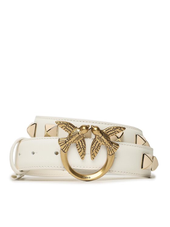 PINKO PINKO Josta Love Berry H3 Belt PE 23 PLT01 100125 A0R6 Balts