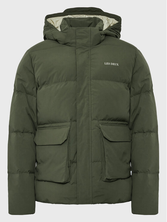 Les Deux Les Deux Pūkinė striukė Maddox LDM610060 Žalia Regular Fit