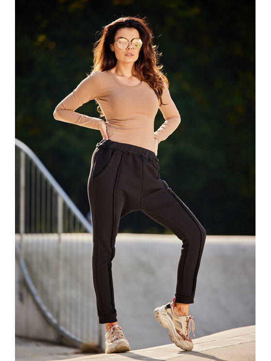 Infinite You Infinite You Dámské kalhoty M274 Černá Basic Fit