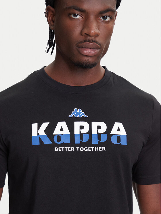 Kappa Kappa Póló 351U8KW 005 Fekete Regular Fit
