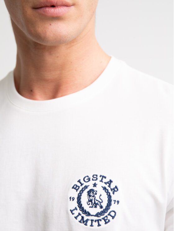 BIG STAR BIG STAR T-Shirt REAGER Biały Oversize