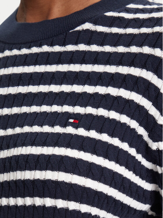 Tommy Hilfiger Tommy Hilfiger Svetr Fine WW0WW44993 Tmavomodrá Regular Fit