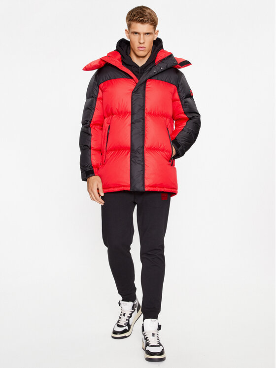 HUGO Hugo Pernata jakna Melmus2341 50495811 Crvena Regular Fit