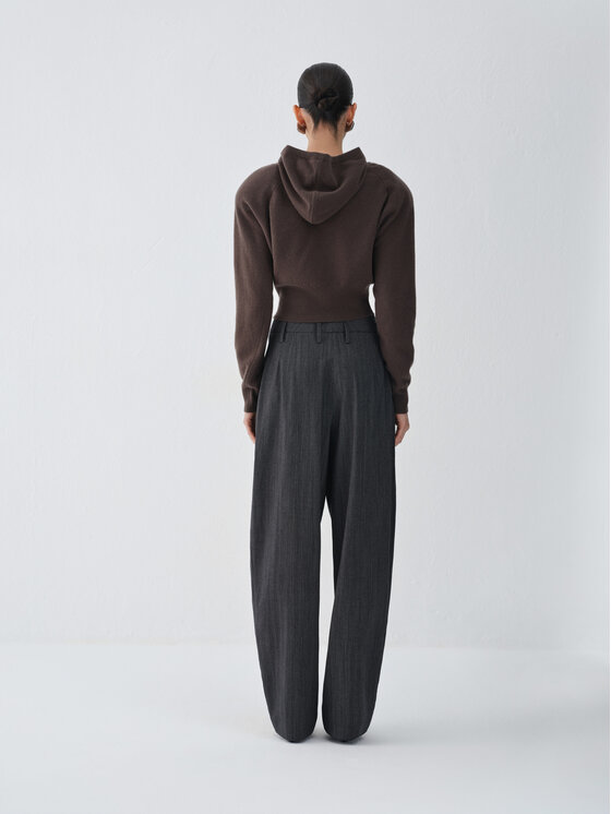 La Mania La Mania Felpa NANA Marrone scuro Basic Fit