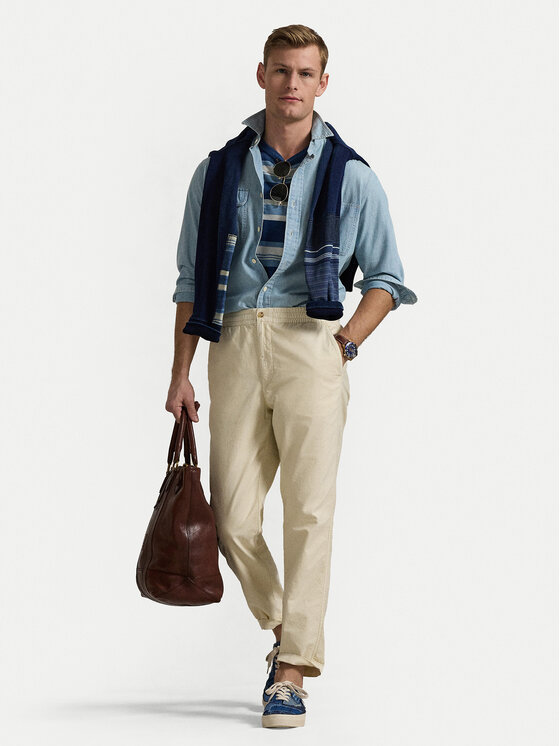 Polo Ralph Lauren Polo Ralph Lauren Pantaloni din material 710958589004 Bej Classic Fit