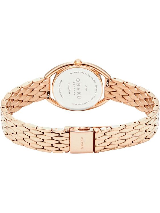 Obaku Obaku Zegarek V286LXVISV Różowe złoto