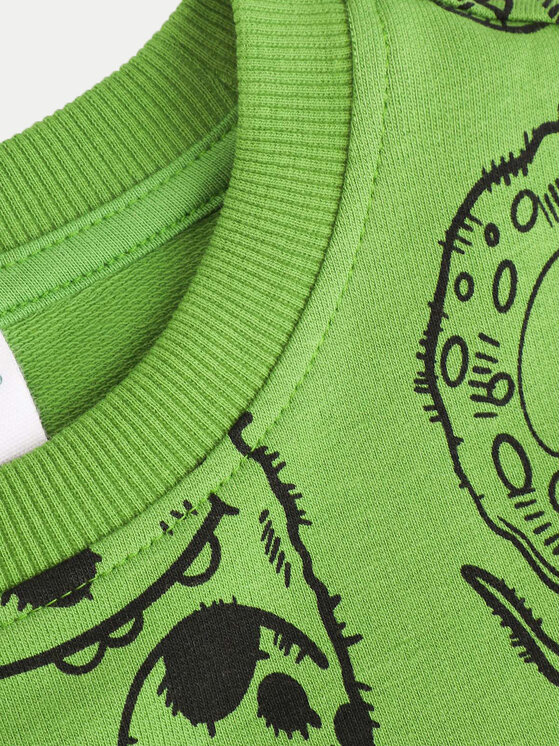 Coccodrillo Coccodrillo Felpa ZC4132101GBK Verde Regular Fit