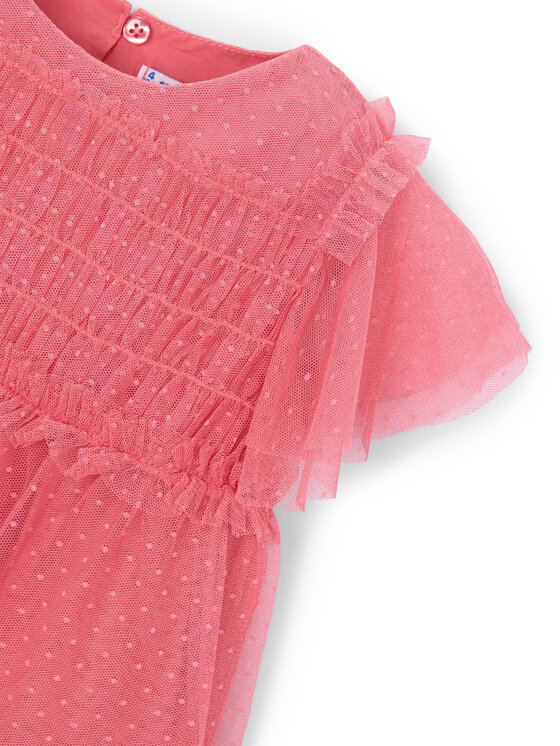 Mayoral Mayoral Елегантне плаття 3917 Кораловий Regular Fit