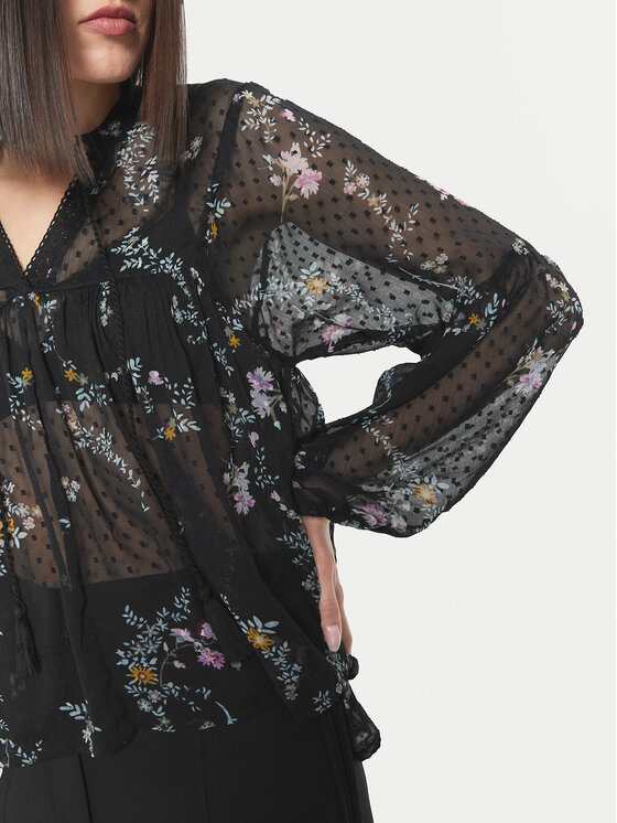 ONLY ONLY Блуза Aida 15283695 Черен Loose Fit