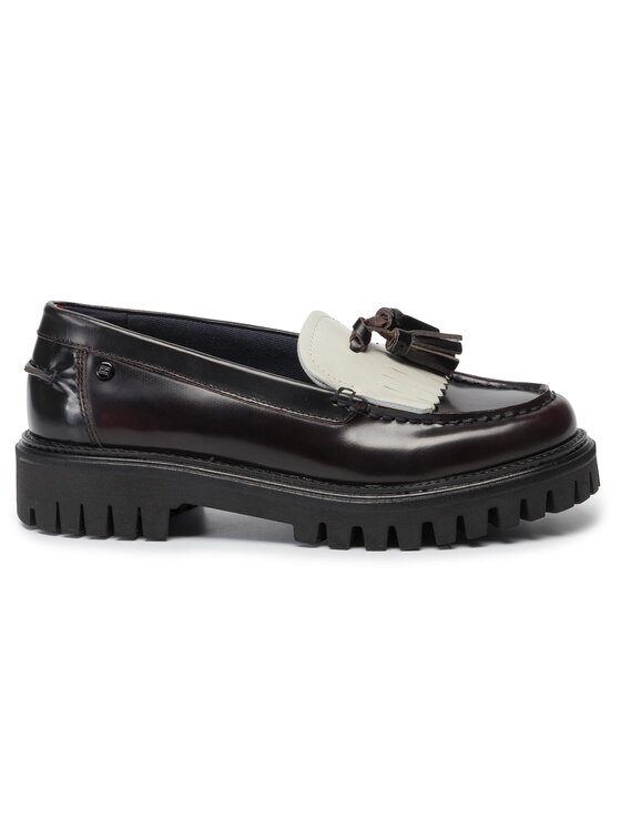 Tommy Hilfiger Tommy Hilfiger Мокасини Iconic Polished Loafer FW0FW04289 Бордовий